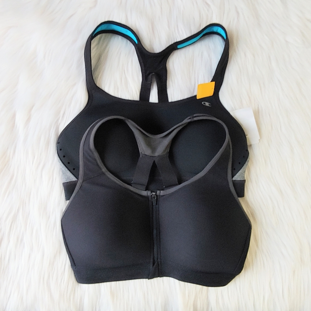 Under Armour & Champion Sports Bras, 34C & M